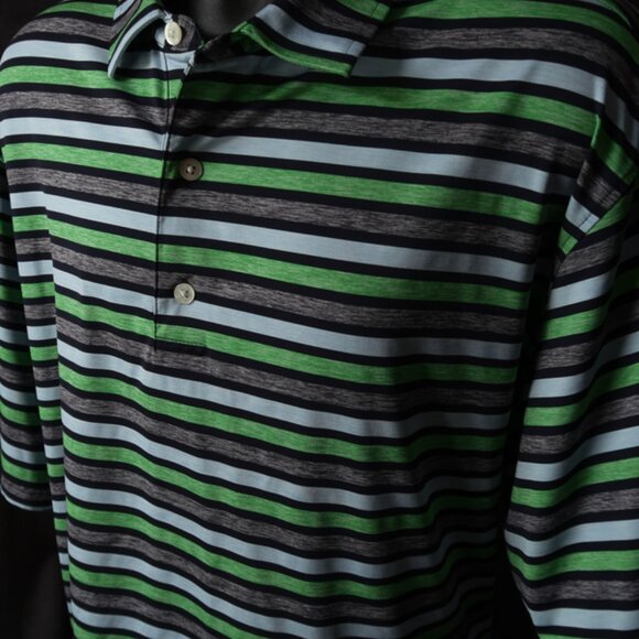 FootJoy Green Striped Heritage Palms Performance Polo (2XL)! ⛳️ - Picture 6 of 10